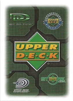 2003 Upper Deck Finite #NNO Cardboard Filler Discount Offer Card Front