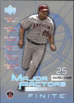 2003 Upper Deck Finite #149 Troy Glaus Front