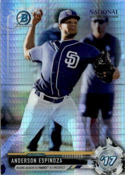 2017 Bowman Chrome - National Sports Collectors Convention Prism Refractors #BNR-AE Anderson Espinoza Front