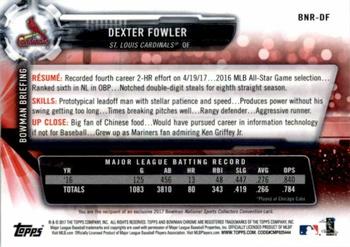 2017 Bowman Chrome - National Sports Collectors Convention Prism Refractors #BNR-DF Dexter Fowler Back