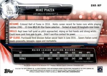 2017 Bowman Chrome - National Sports Collectors Convention Prism Refractors #BNR-MP Mike Piazza Back