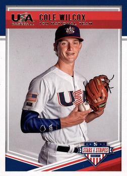 2018 Panini USA Baseball Stars & Stripes #34 Cole Wilcox Front