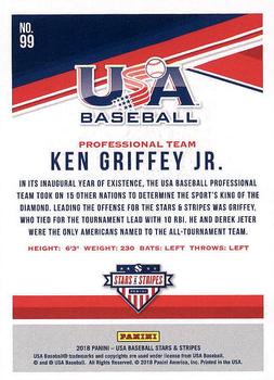2018 Panini USA Baseball Stars & Stripes #99 Ken Griffey Jr. Back