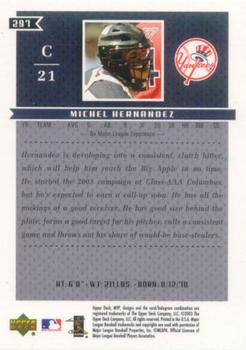 2003 Upper Deck MVP #297 Michel Hernandez Back