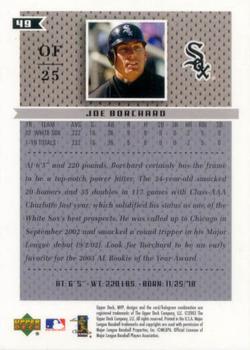 2003 Upper Deck MVP #49 Joe Borchard Back