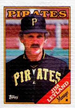 1988 Topps Cloth Test Issue #NNO Jim Leyland Front