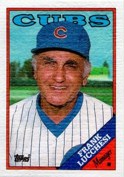 1988 Topps Cloth Test Issue #NNO Frank Lucchesi Front