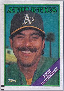 1988 Topps Cloth Test Issue #NNO Rick Rodriguez Front