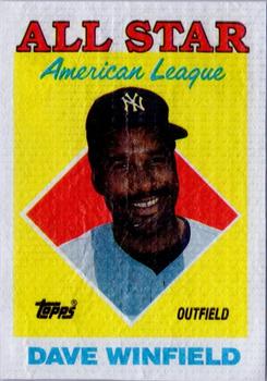 1988 Topps Cloth Test Issue #NNO Dave Winfield Front