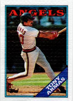 1988 Topps Cloth Test Issue #NNO Tony Armas Front