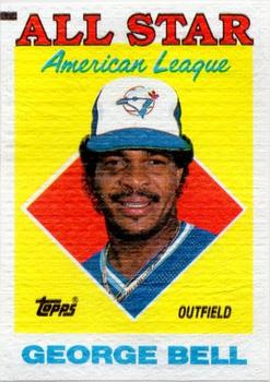 1988 Topps Cloth Test Issue #NNO George Bell Front