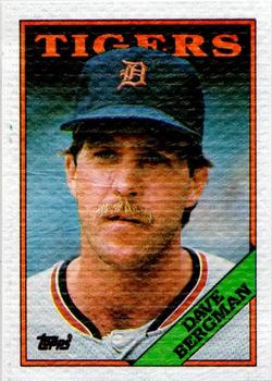 1988 Topps Cloth Test Issue #NNO Dave Bergman Front