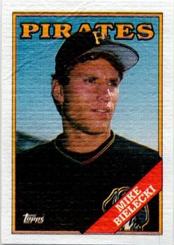 1988 Topps Cloth Test Issue #NNO Mike Bielecki Front