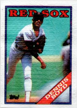 1988 Topps Cloth Test Issue #NNO Dennis Boyd Front