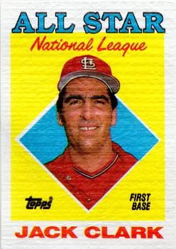 1988 Topps Cloth Test Issue #NNO Jack Clark Front
