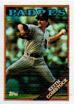 1988 Topps Cloth Test Issue #NNO Keith Comstock Front