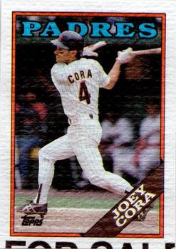 1988 Topps Cloth Test Issue #NNO Joey Cora Front