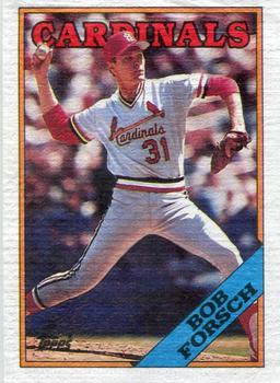 1988 Topps Cloth Test Issue #NNO Bob Forsch Front