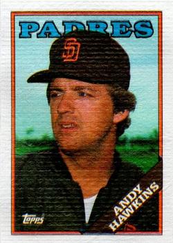 1988 Topps Cloth Test Issue #NNO Andy Hawkins Front