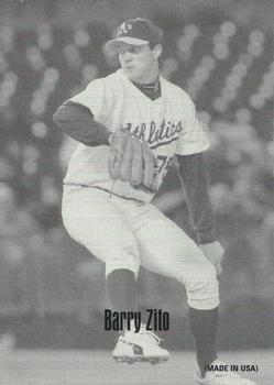 2004 Leaf - Exhibits 1947-66 Made in USA Print #8 Barry Zito Front