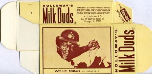 1971 Milk Duds - Boxes #NNO Willie Davis Front