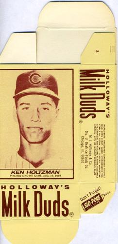 1971 Milk Duds - Boxes #NNO Ken Holtzman Front