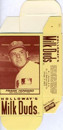 1971 Milk Duds - Boxes #NNO Frank Howard Front