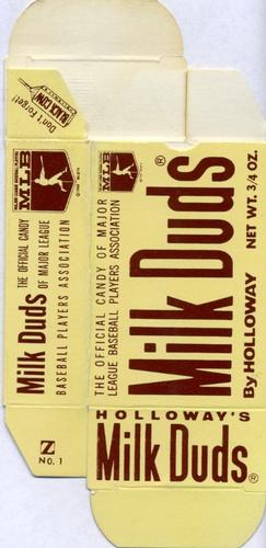 1971 Milk Duds - Boxes #NNO Jim Hunter Back