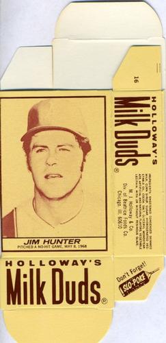 1971 Milk Duds - Boxes #NNO Jim Hunter Front