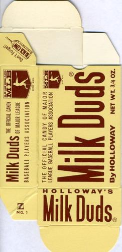 1971 Milk Duds - Boxes #NNO Willie McCovey Back
