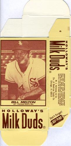 1971 Milk Duds - Boxes #NNO Bill Melton Front