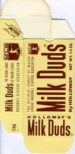 1971 Milk Duds - Boxes #NNO Denis Menke Back