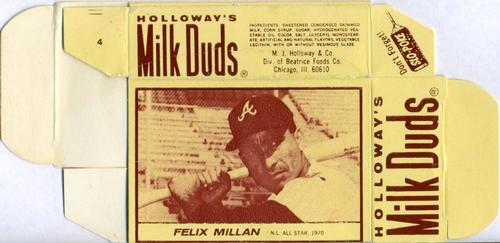 1971 Milk Duds - Boxes #NNO Felix Millan Front