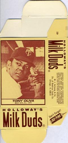 1971 Milk Duds - Boxes #NNO Tony Oliva Front