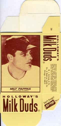 1971 Milk Duds - Boxes #NNO Milt Pappas Front