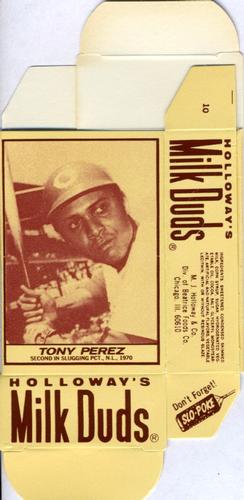 1971 Milk Duds - Boxes #NNO Tony Perez Front
