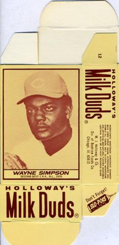 1971 Milk Duds - Boxes #NNO Wayne Simpson Front