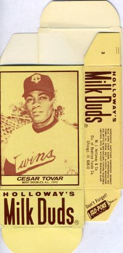1971 Milk Duds - Boxes #NNO Cesar Tovar Front