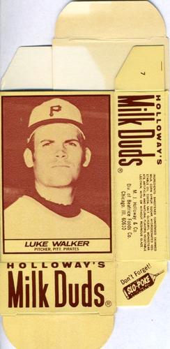 1971 Milk Duds - Boxes #NNO Luke Walker Front