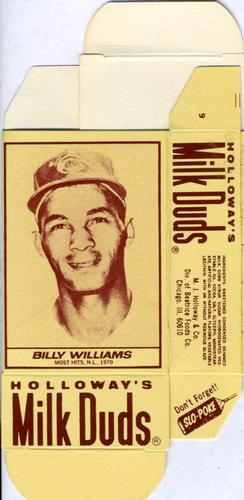 1971 Milk Duds - Boxes #NNO Billy Williams Front