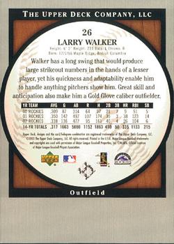2003 Upper Deck Standing O! #26 Larry Walker Back