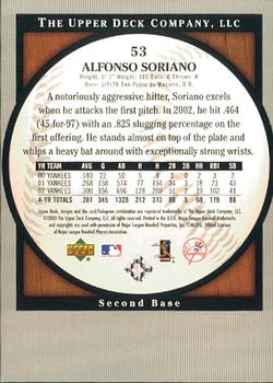 2003 Upper Deck Standing O! #53 Alfonso Soriano Back