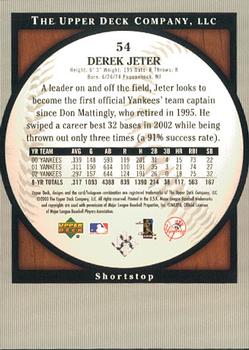 2003 Upper Deck Standing O! #54 Derek Jeter Back