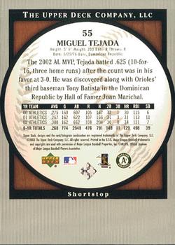 2003 Upper Deck Standing O! #55 Miguel Tejada Back