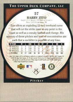 2003 Upper Deck Standing O! #57 Barry Zito Back