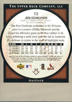 2003 Upper Deck Standing O! #72 Jim Edmonds Back