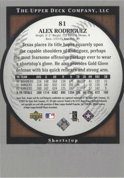 2003 Upper Deck Standing O! #81 Alex Rodriguez Back