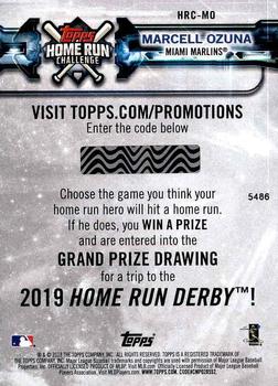 2018 Topps - Home Run Challenge #HRC-MO Marcell Ozuna Back