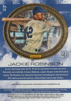 2018 Panini Diamond Kings #28 Jackie Robinson Back