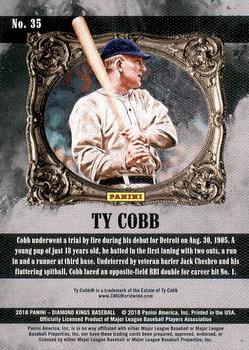 2018 Panini Diamond Kings #35 Ty Cobb Back